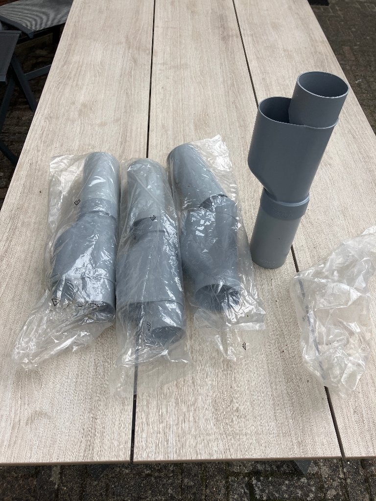 Pvc bladafscheiders (4 stuks, nieuw), Ophalen, Afvoer, Pvc, 60 tot 80 mm