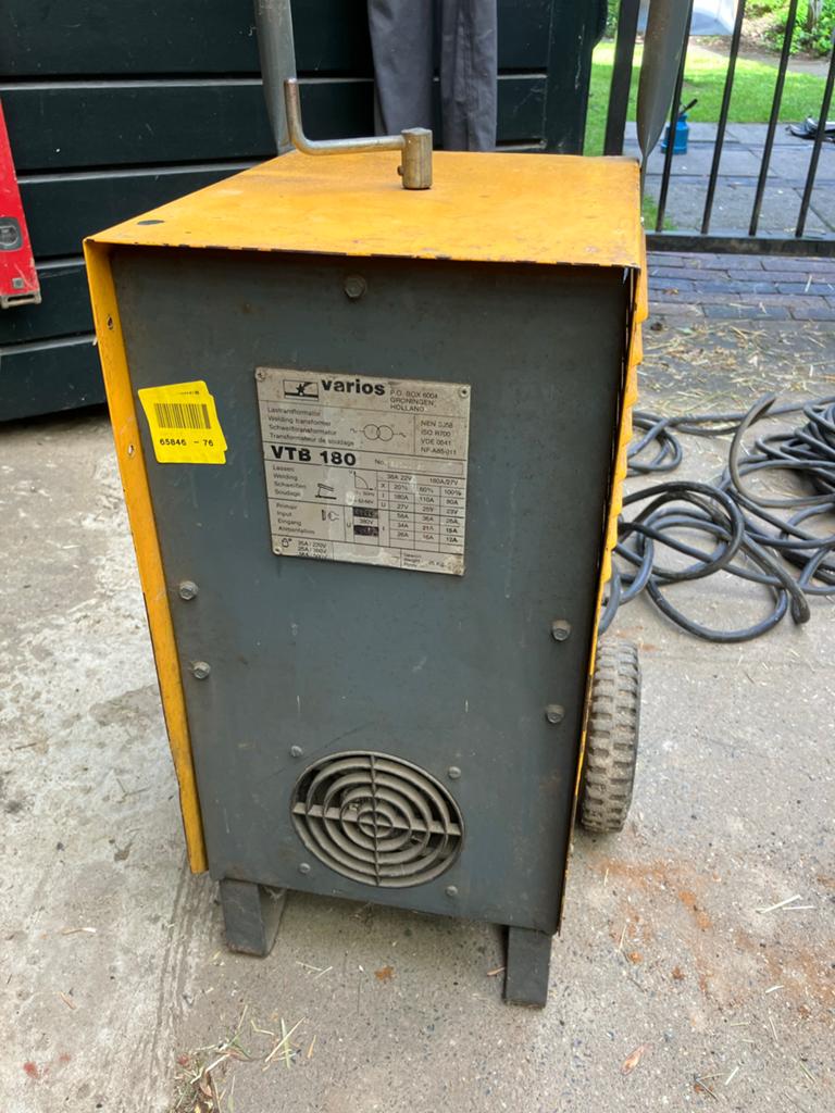 Varios VTB 180 Lasapparaat - Gebruikt maar functioneel, Ophalen, Gebruikt, 150 tot 250 ampère, Elektroden