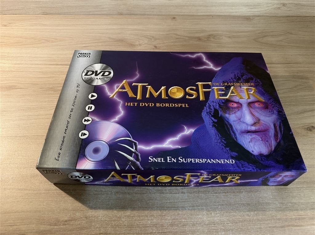atmosfear dvd spel - s6856, Hobby en Vrije tijd, Gezelschapsspellen | Bordspellen, Verzenden, Zo goed als nieuw