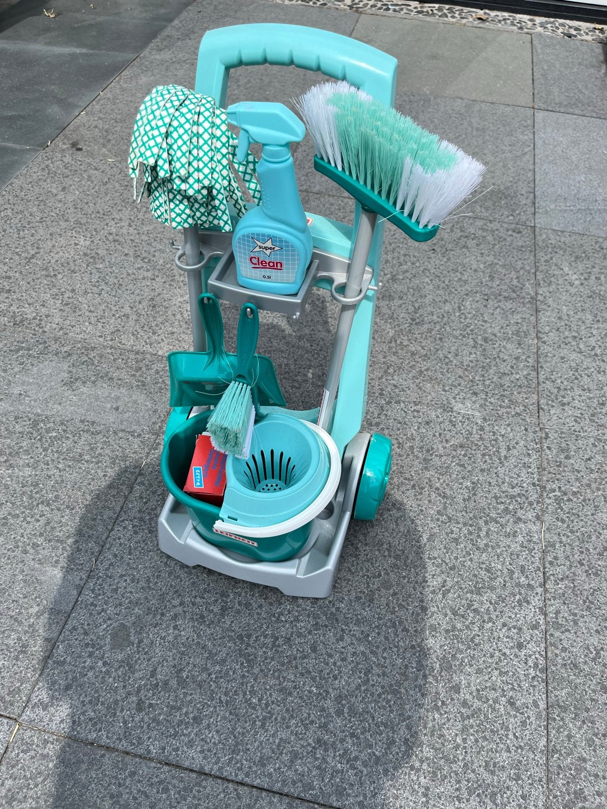Speelgoed schoonmaakset met karretje, Kinderen en Baby's, Speelgoed | Overig, Ophalen, Gebruikt, Jongen of Meisje