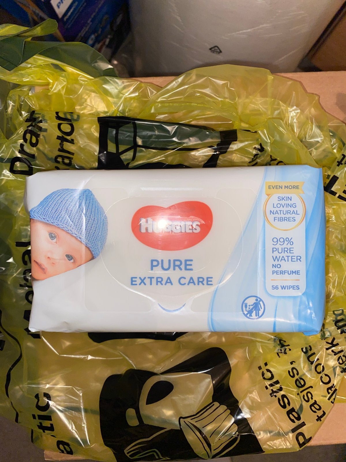 10x Huggies Pure Extra Care Babydoekjes - 56 doekjes per pak, Ophalen of Verzenden, Nieuw