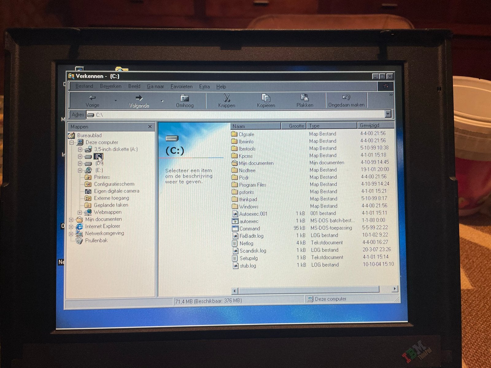 Foto 5 van IBM ThinkPad 390-serie werkend - Vintage Laptop