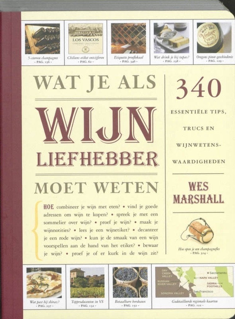 Wat je als wijnliefhebber moet weten, Niet van toepassing, Ophalen of Verzenden, Zo goed als nieuw, Wes Marshall