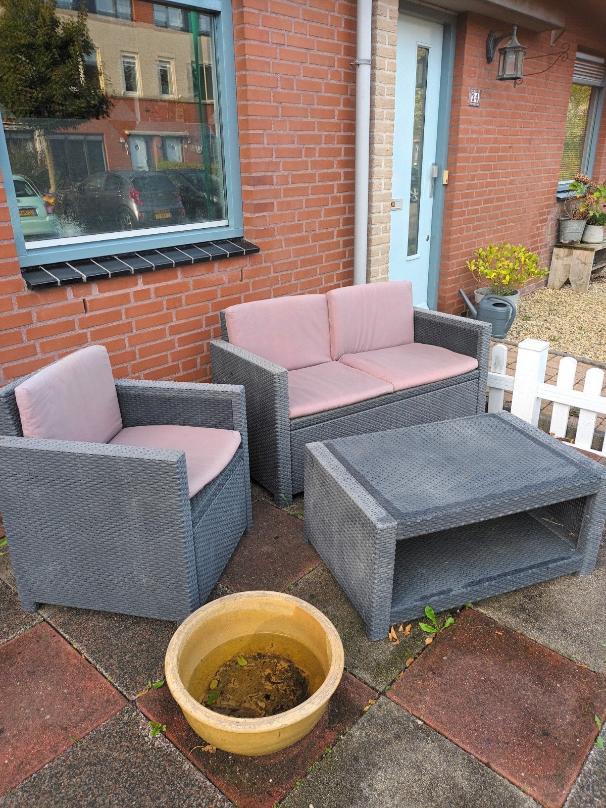 Gratis af te halen: loungeset, Tuin en Terras, Tuinsets en Loungesets, Ophalen, Gebruikt, Bank