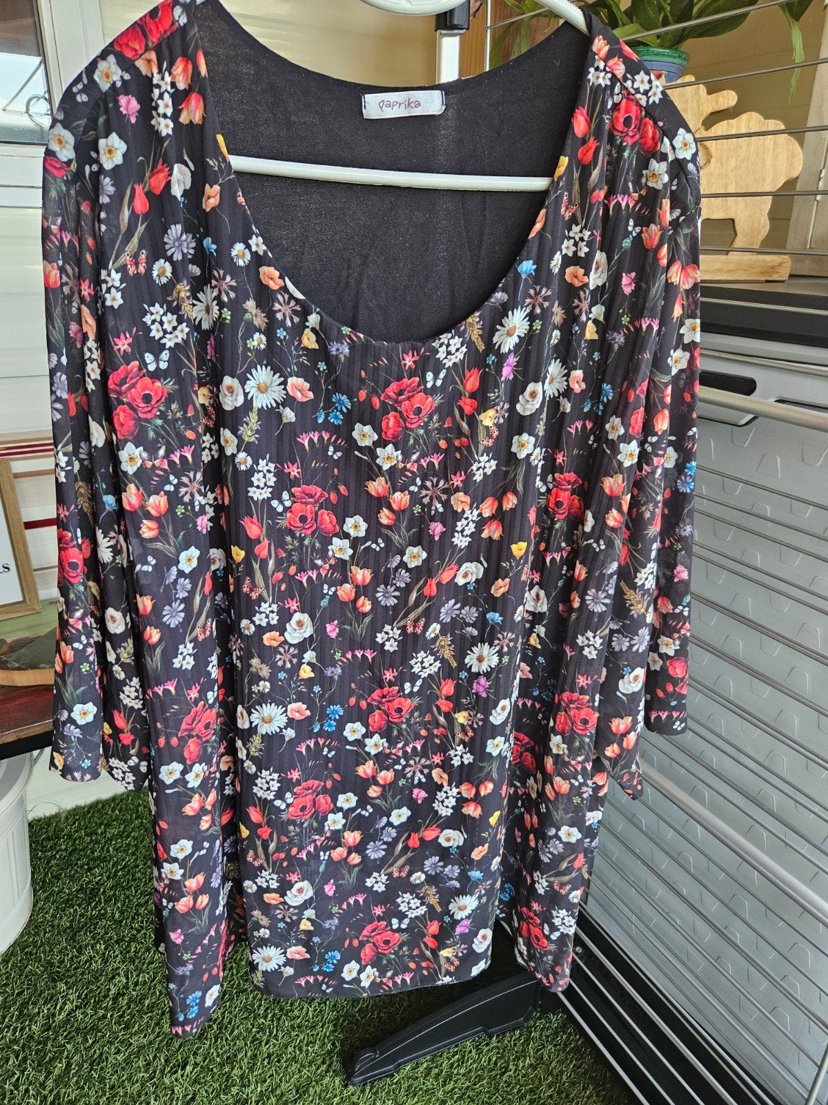 Z.g.a.n paprika mt 50-52 blouse/tuniek, Ophalen of Verzenden, Zo goed als nieuw, Blouse of Tuniek