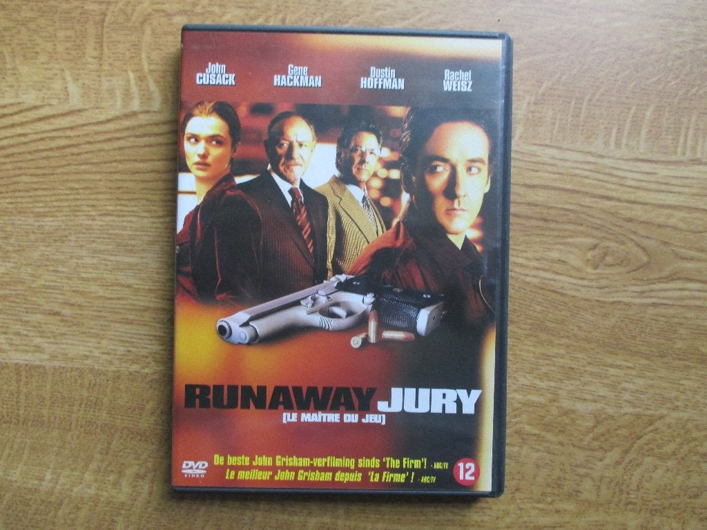 john cusack-gene hackman: runaway jury (8), Alle leeftijden, Verzenden, Zo goed als nieuw, Detective en Krimi