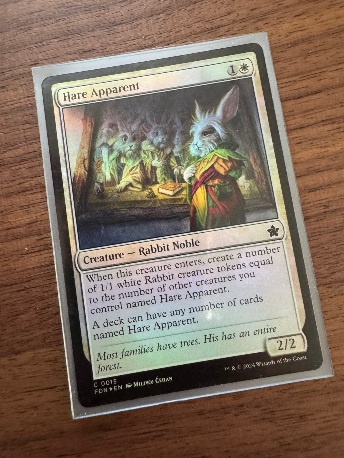 Foil Hare Apparent Magic: The Gathering Foundations, Verzenden, Foil