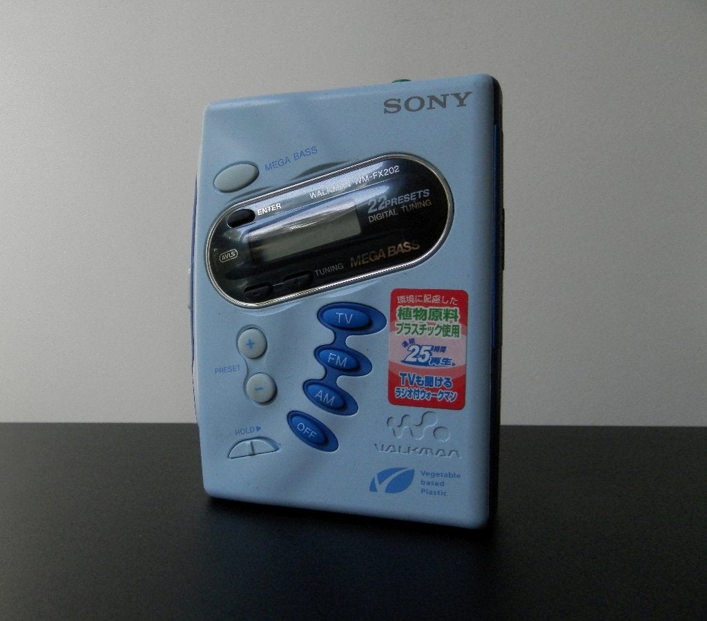 Sony WM-FX202 Megabass (2002) Vegetable Based Plastic, Ophalen of Verzenden, Walkman