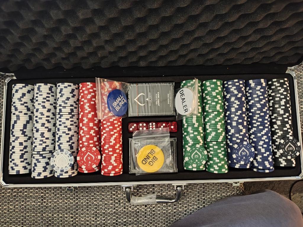 Poker chip set, Ophalen, Zo goed als nieuw