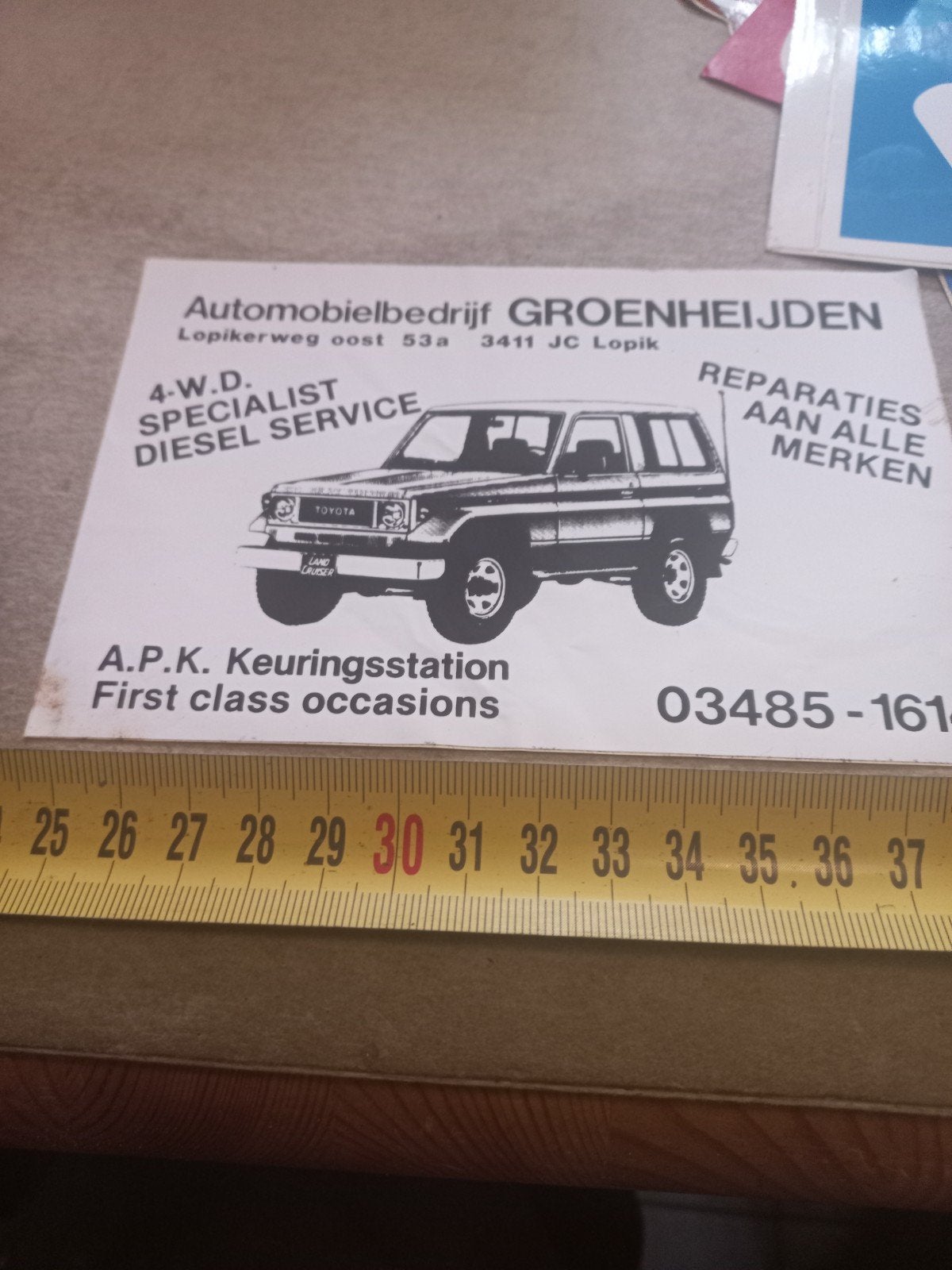 sticker Automobielbedrijf Groenheijden, Ophalen of Verzenden, Nieuw