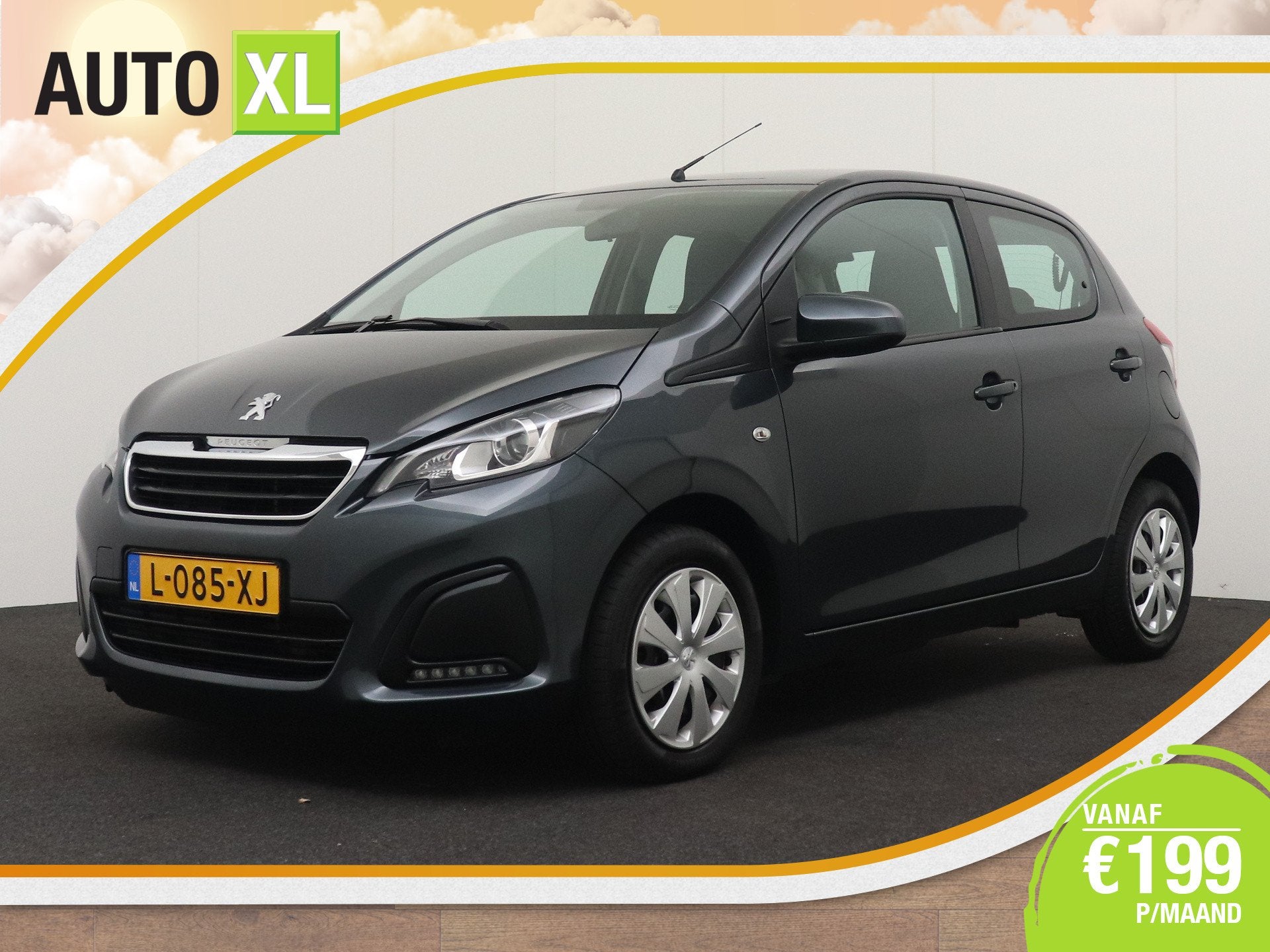 Peugeot 108 1.0 e-VTi Active LED Bluetooth DAB Start/Stop, Auto's, Voorwielaandrijving, Dealer onderhouden, Stof, Gebruikt