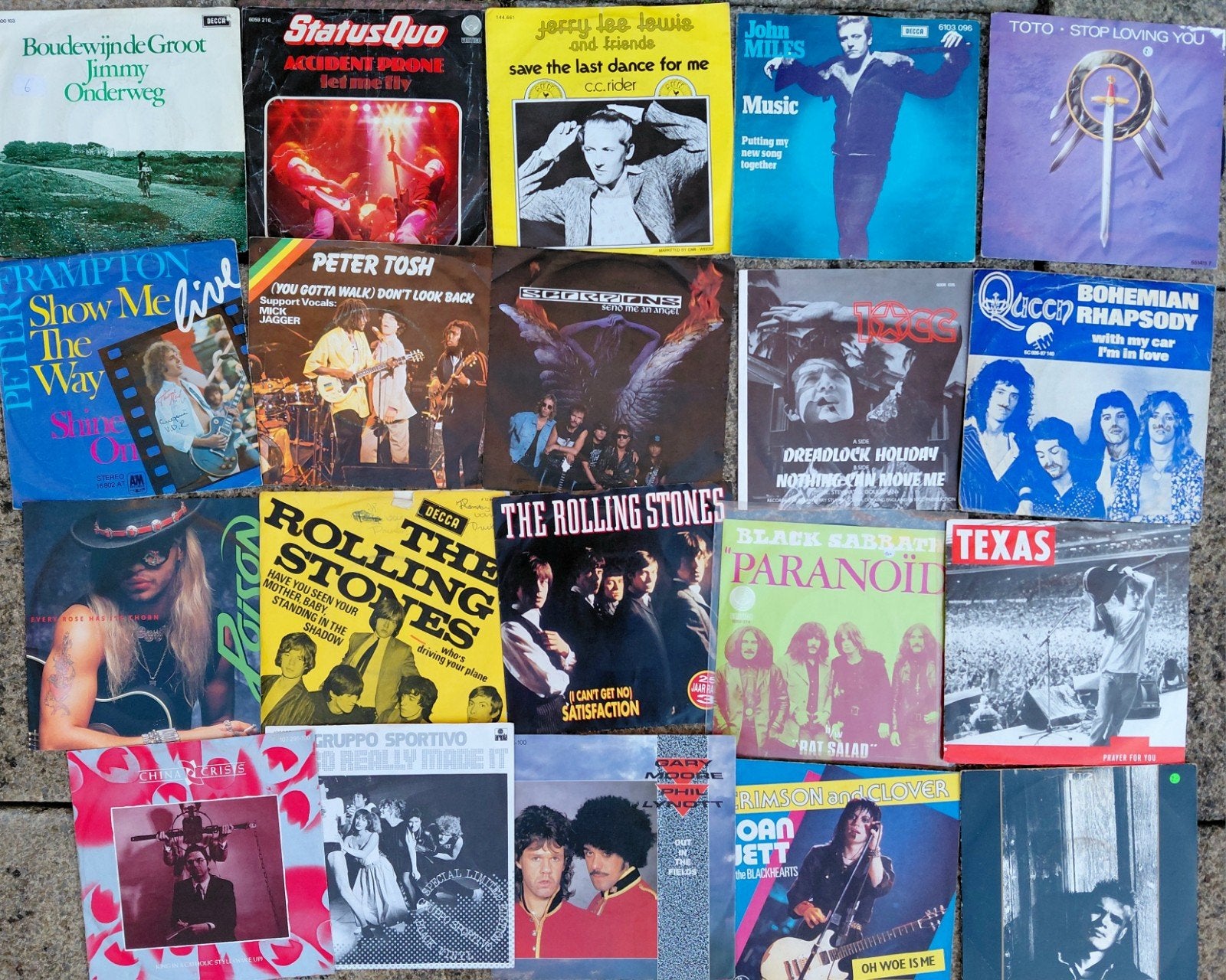 100 singles, komt uit een jukebox collectie., Ophalen of Verzenden, Gebruikt