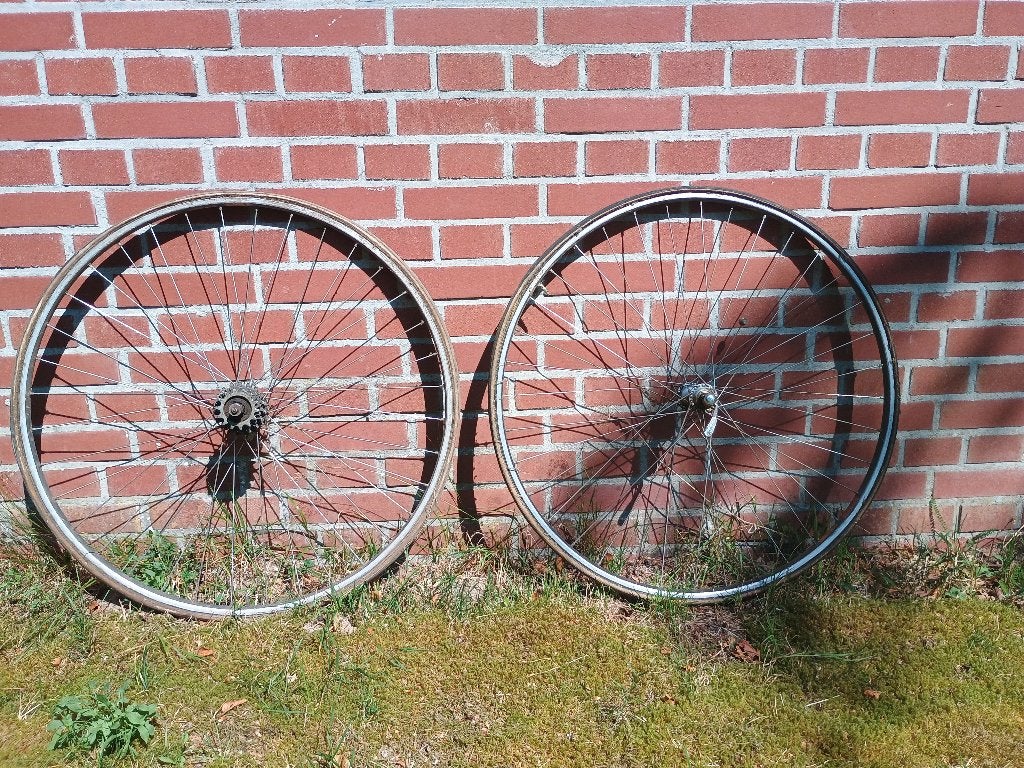 Vintage racewielen, Gebruikt, Aluminium, Racefiets, Ophalen