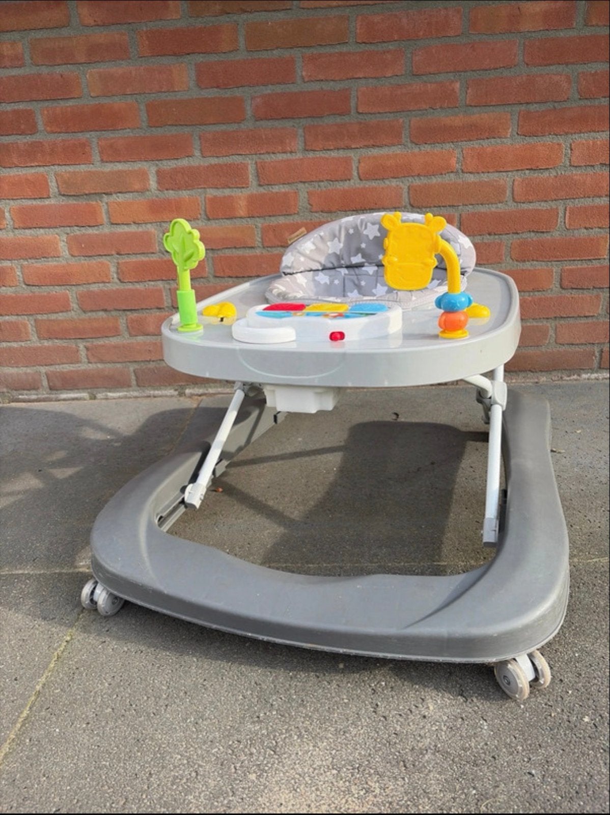 Topmark Loopstoel met Speelblad - Grijs Sterrenpatroon, Ophalen of Verzenden, Zo goed als nieuw