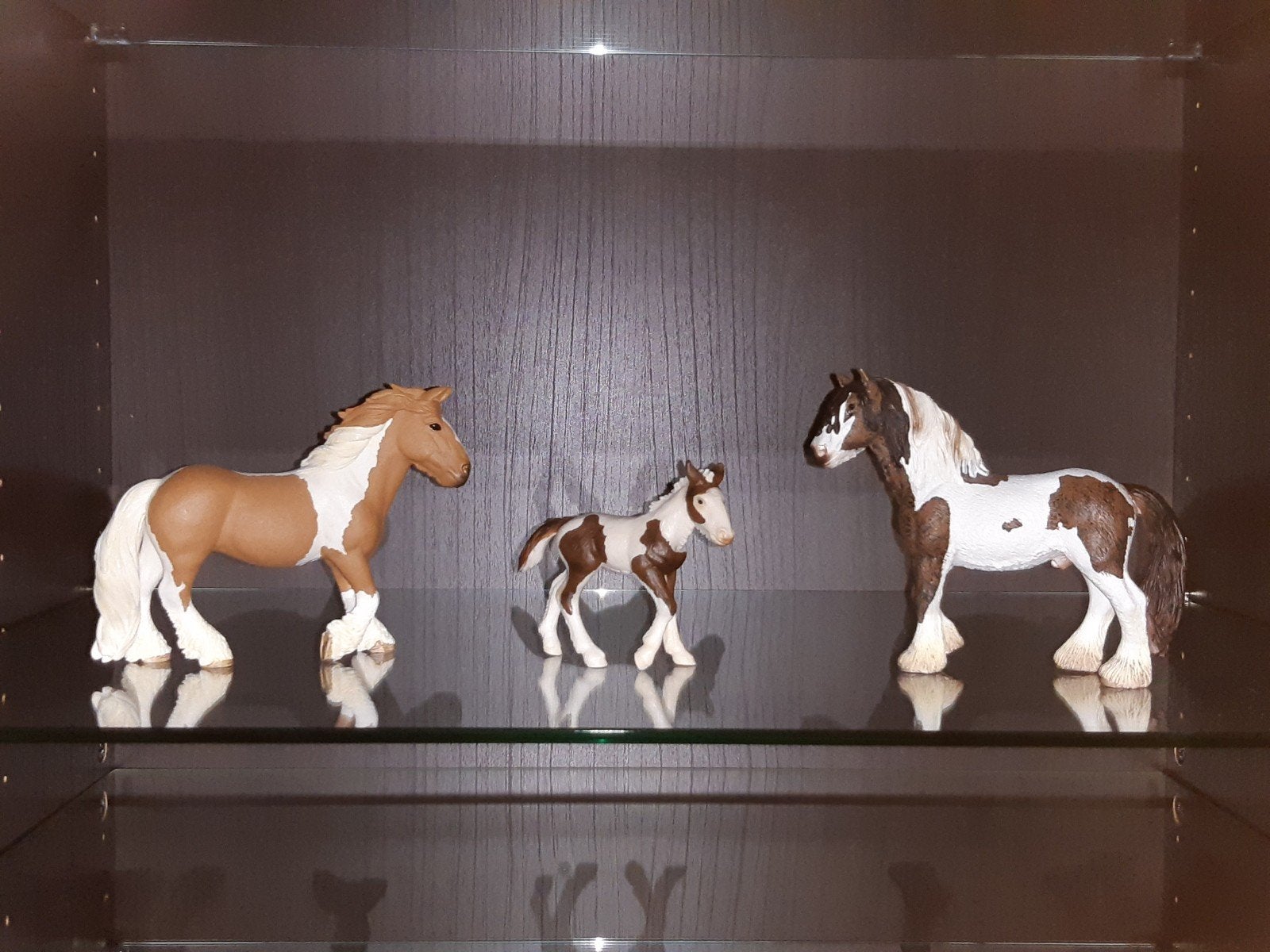 Schleich tinker / irish gypsy cob familie set bruin, Ophalen of Verzenden, Zo goed als nieuw