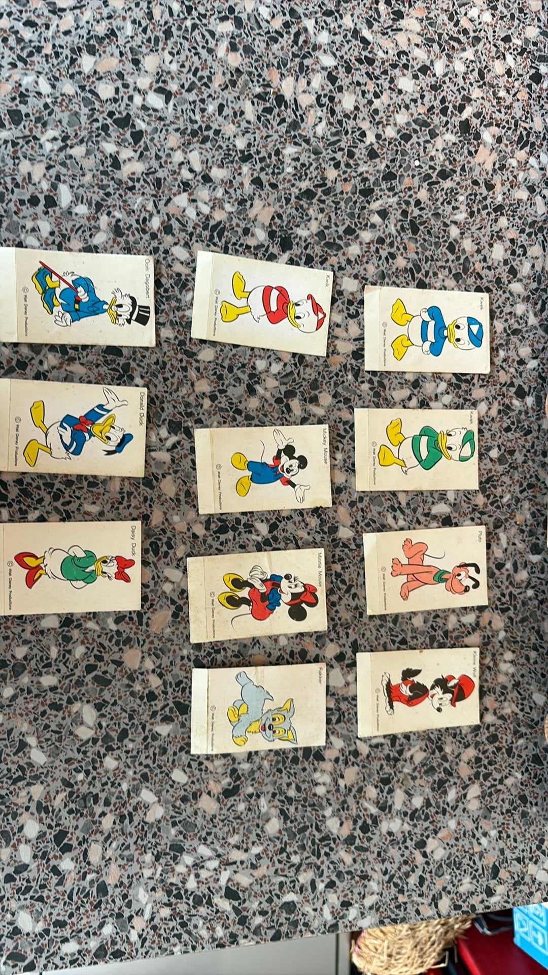 Oude eru smeerkaas disney plaatjes., Verzamelen, Ophalen of Verzenden, Gebruikt, Plaatje of Poster