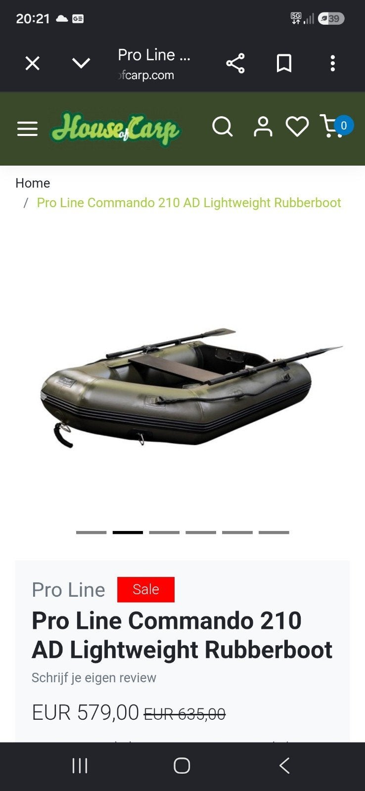 proline commando 210 gezocht!!, Watersport en Boten, Ophalen, Zo goed als nieuw, Overige typen