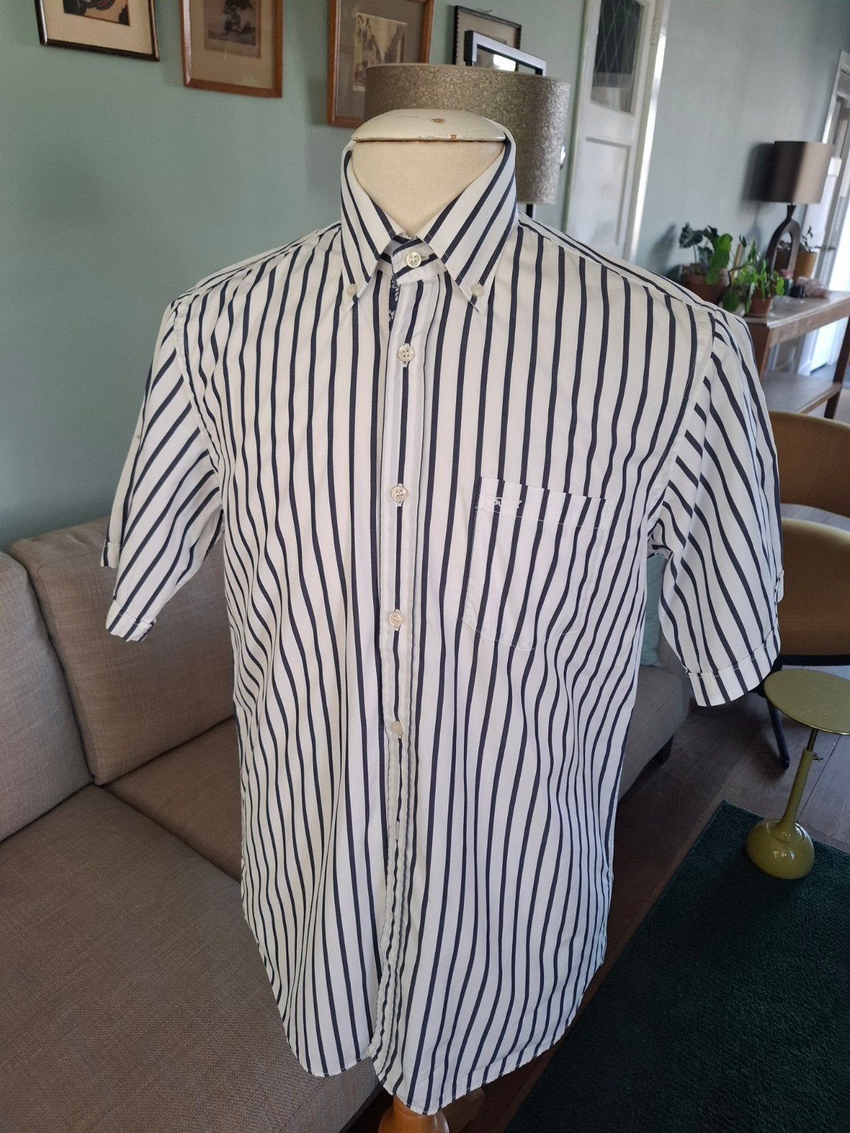 Paul en Shark overhemd boordmaat 40, Kleding | Heren, Blauw, Zo goed als nieuw, Paul & Shark, Halswijdte 39/40 (M)