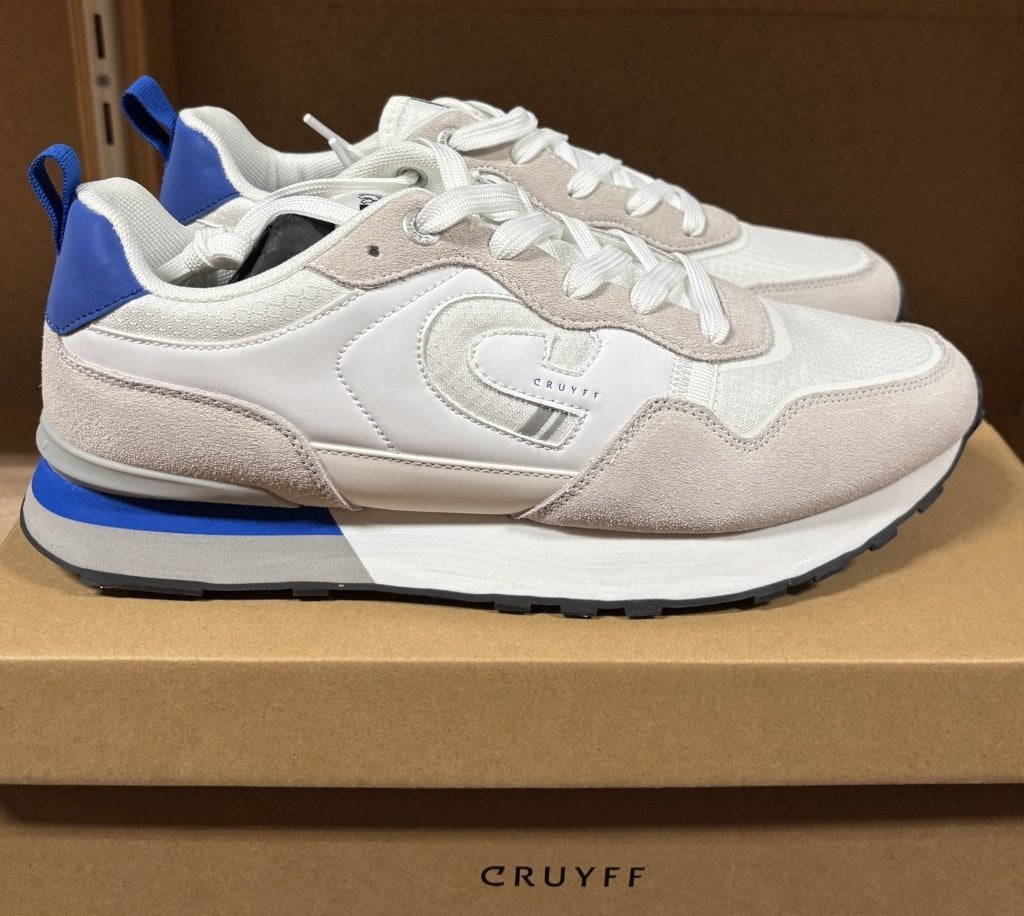 Cruyff Maranon Sneakers Wit Heren Maat 43 Nieuw in Doos, Cruyff, Wit, Nieuw, Ophalen of Verzenden