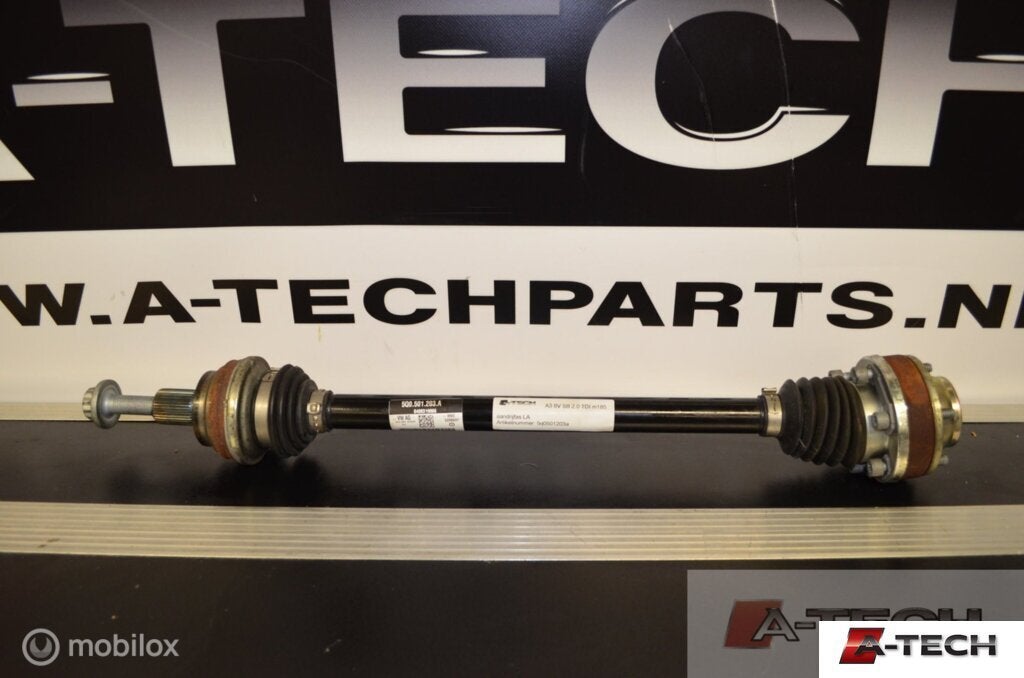 Aandrijfas linksachter Audi A3 8V 2.0 S3 12-'17 5q0501203a, Auto-onderdelen, Audi, Gebruikt, Audi, Ophalen of Verzenden