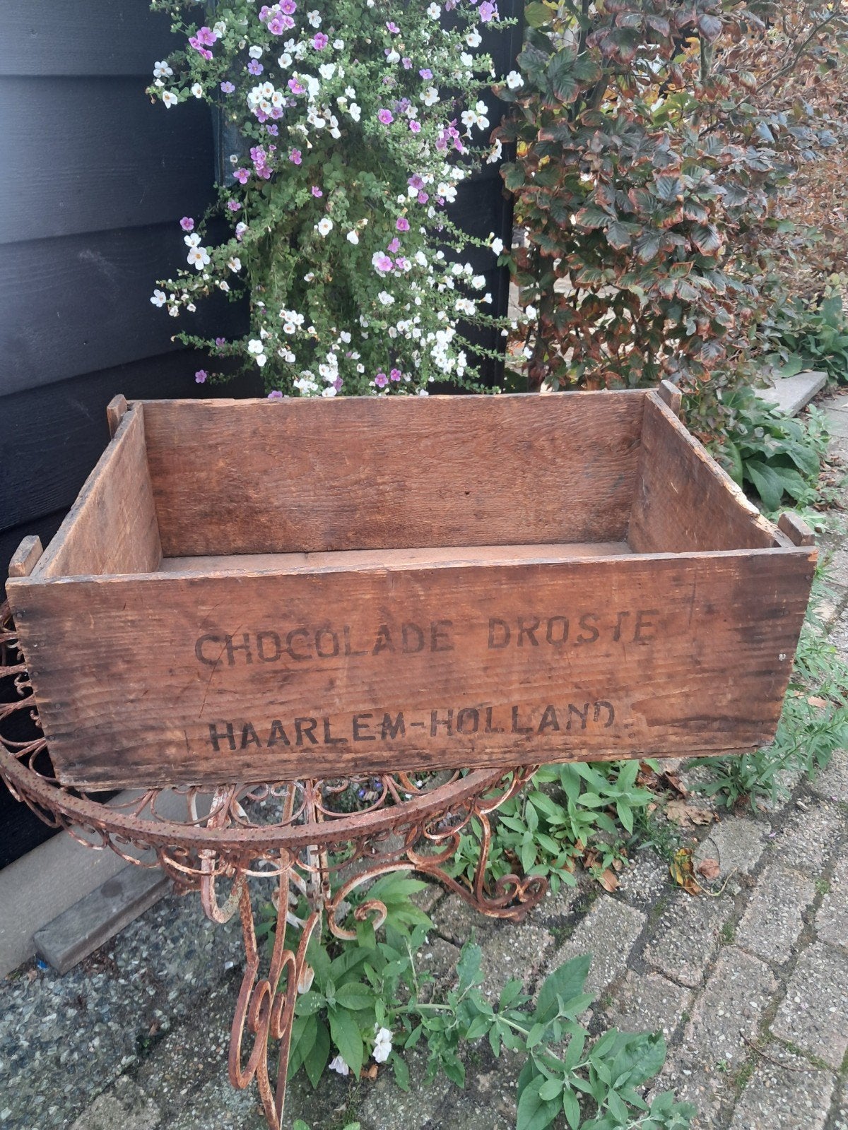 Antieke Droste Chocolade Kist - Haarlem Holland, Antiek en Kunst, Ophalen