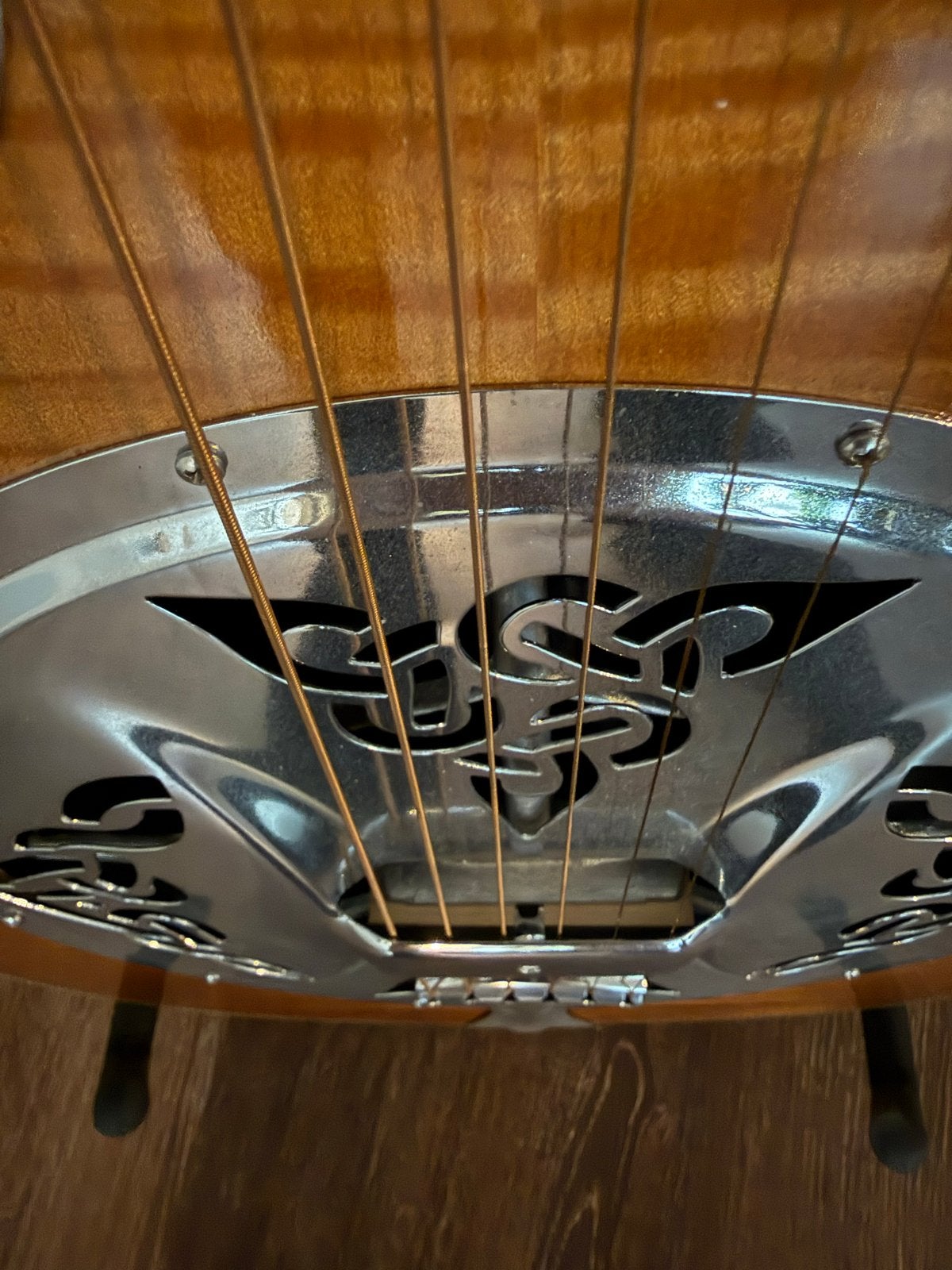 Appalachian square neck dobro  - Zo goed als nieuw, Ophalen, Zo goed als nieuw, Resonator- of Dobrogitaar, Met koffer