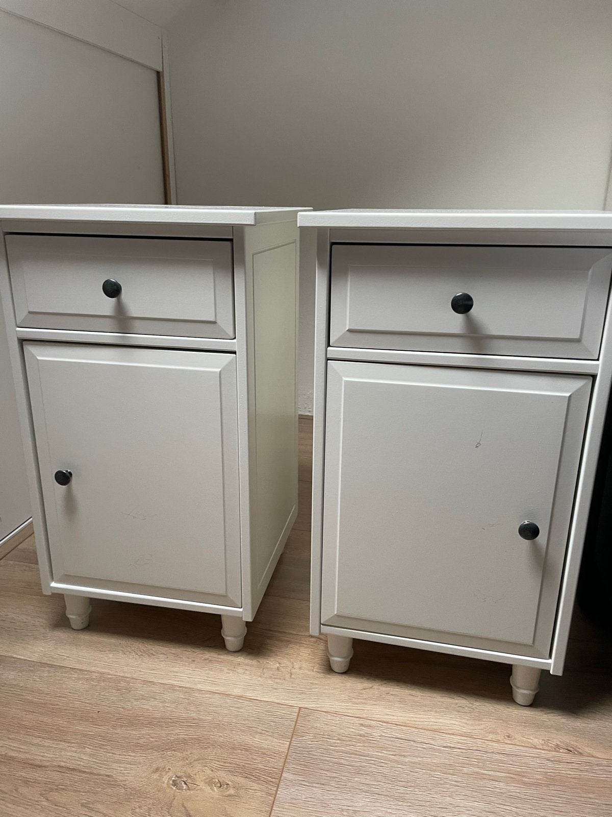 2x IKEA Hemnes nachtkastjes met lade en kastje, Ophalen, Gebruikt, Minder dan 45 cm, 55 tot 70 cm
