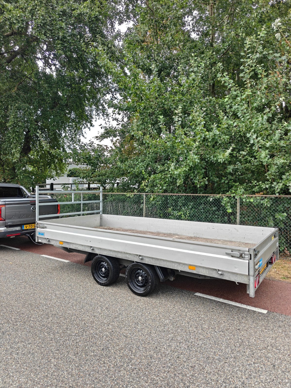 Hapert plateau aanhanger 3500KG Parabool, Ophalen of Verzenden, Zo goed als nieuw