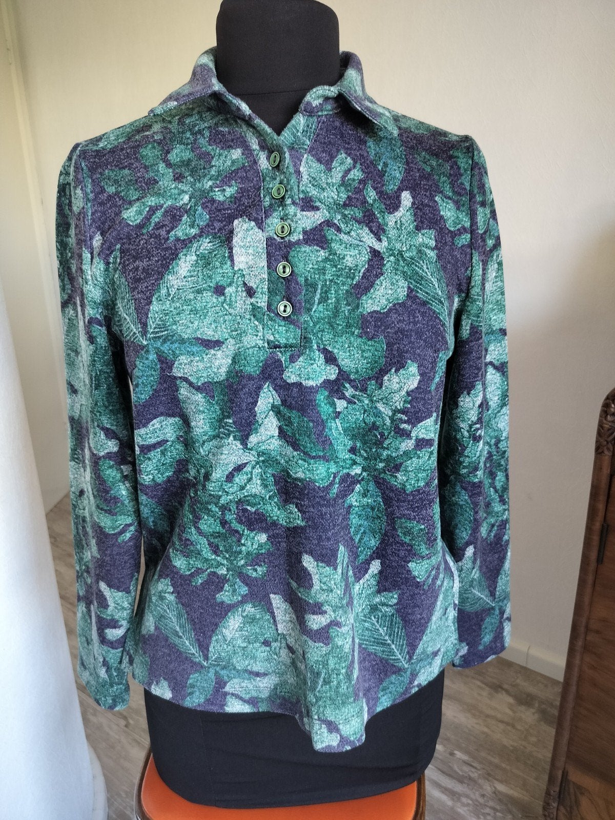 Vintage top, Ophalen of Verzenden, Zo goed als nieuw, Maat 38/40 (M), Groen