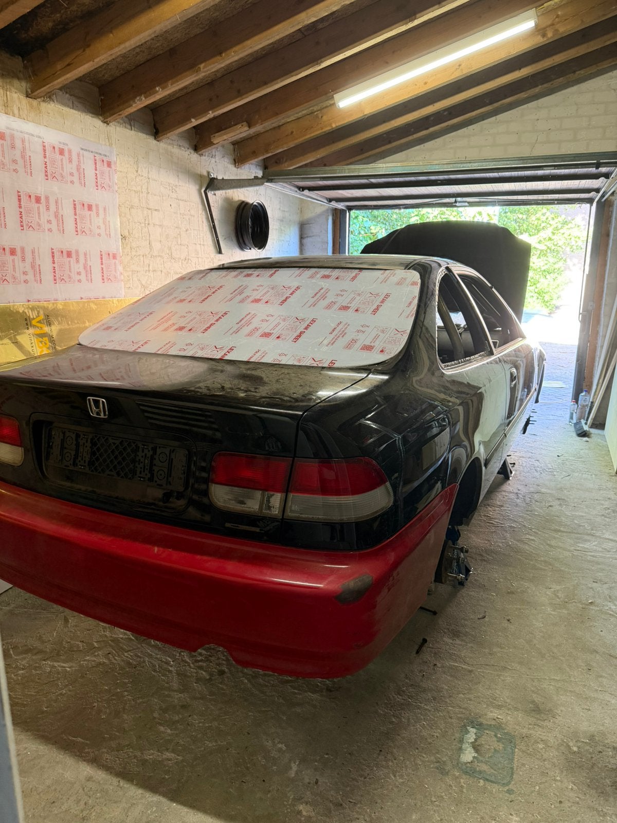 Honda civic fia rolkooi en kenteken, Ophalen, Honda