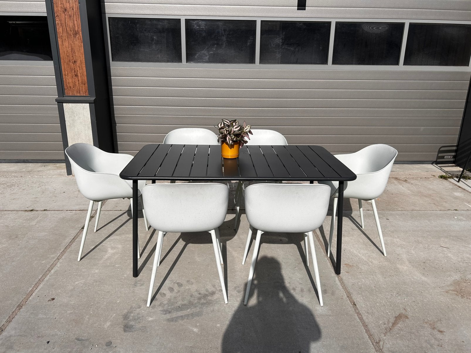 Leuke aluminium tuinset met 6 comfortabele kuipstoelen, Tuin en Terras, Tuinsets en Loungesets, Ophalen, ., 6 zitplaatsen, Aluminium
