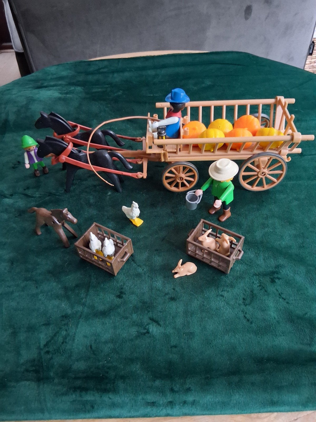 Playmobil Boerderij Set met Paardenkar en Figuren, Ophalen of Verzenden, Zo goed als nieuw, Jongen of Meisje