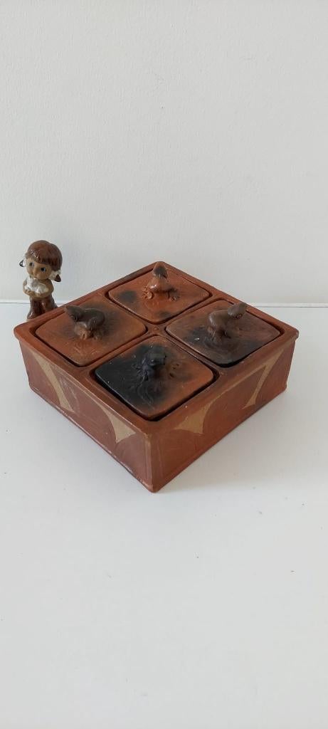Vintage Indonesië  sasak pottery pot  doos box kikker, Verzamelen, Beelden en Beeldjes, Zo goed als nieuw, Dier, Ophalen of Verzenden