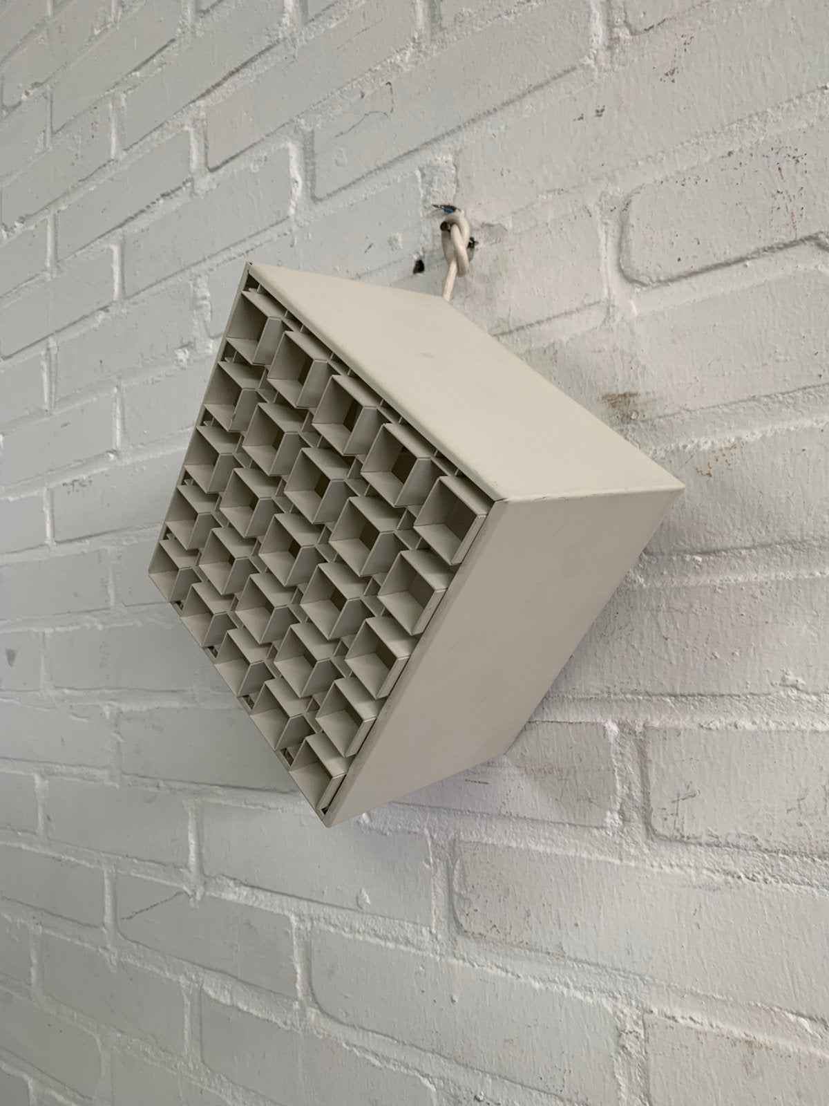 Lamp Raak of Philips kubus plafonnière plafondlamp jaren 70., Ophalen of Verzenden