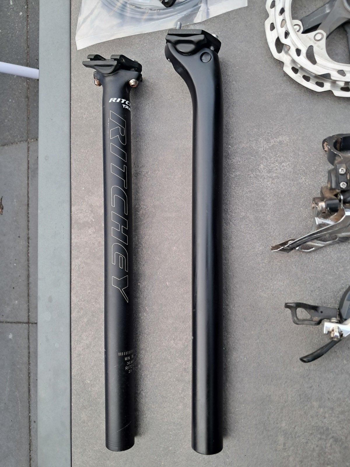 XTR, zadelpennen, crankstel, voor weinig!, Ophalen of Verzenden, Zo goed als nieuw, Racefiets, Carbon