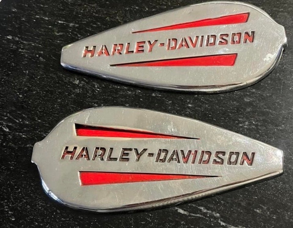 Harley-Davidson Tank Emblemen knucklehead, Motoren, Accessoires | Overige, Gebruikt, Ophalen of Verzenden