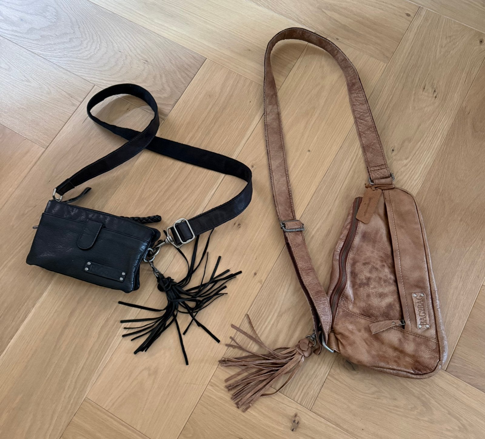 Leren tassen. Bag2Bag., Ophalen of Verzenden, Zo goed als nieuw
