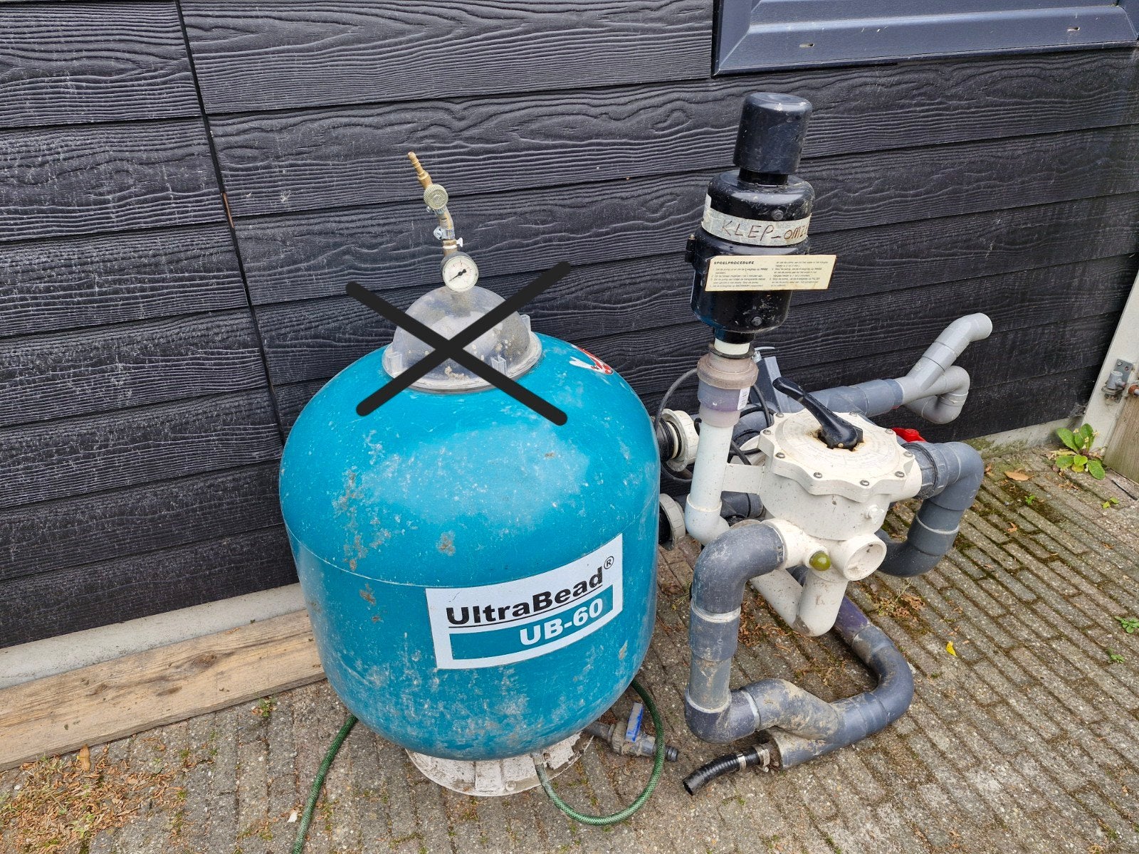 UltraBead UB-60 vijverfilter, Ophalen, Gebruikt