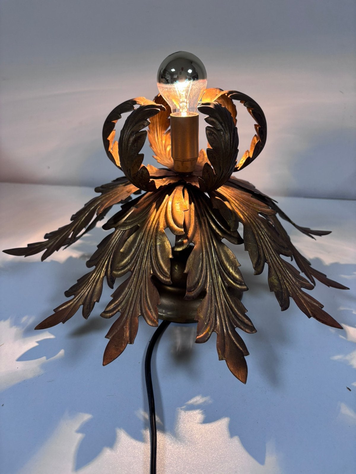 Vergulde Firenze plafond wandlamp van Hans Kögl, messing, Ophalen of Verzenden, Zo goed als nieuw