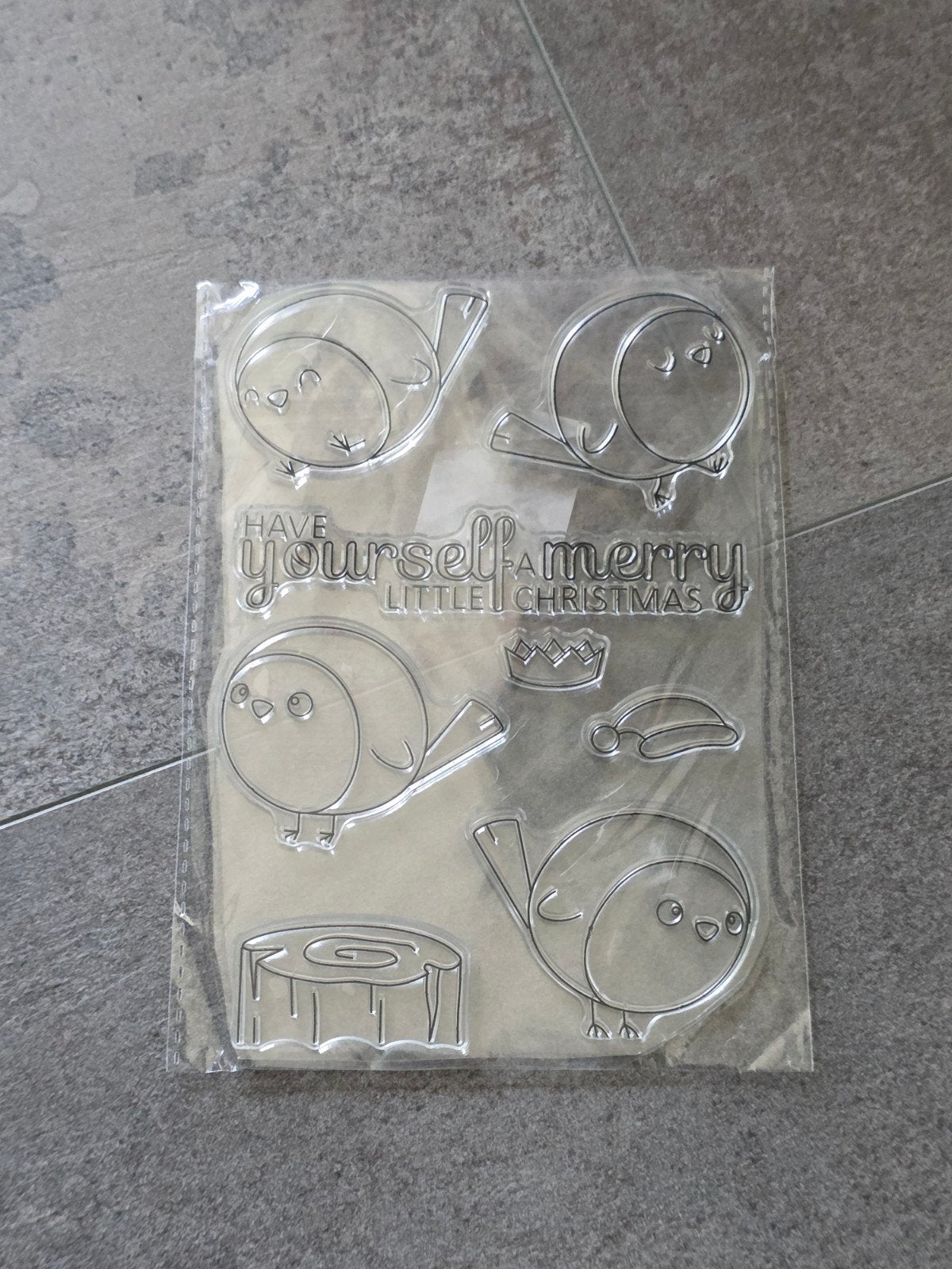 Clear stamps stempels kerst en vogels NIEUW, Ophalen of Verzenden, Nieuw, Clearstamp
