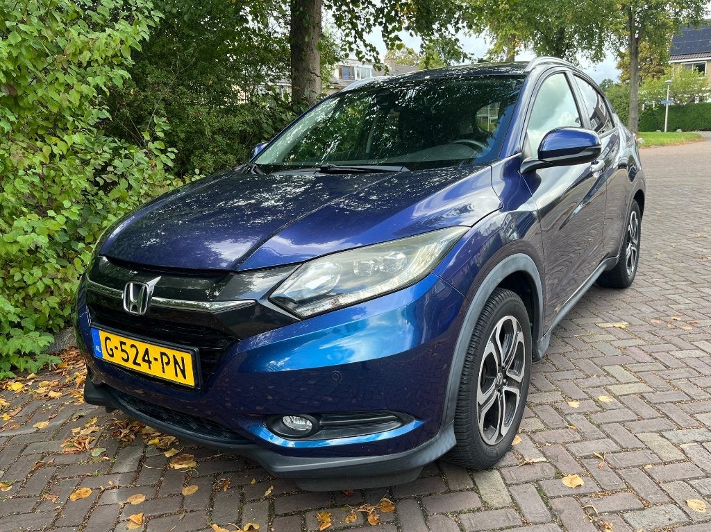 Honda HR-V 1.5 I-VTEC Executive 96kW automaat CVT 2015 Blauw, Auto's, Honda, 1498 cc, Euro 6, Blauw, Leder en Stof