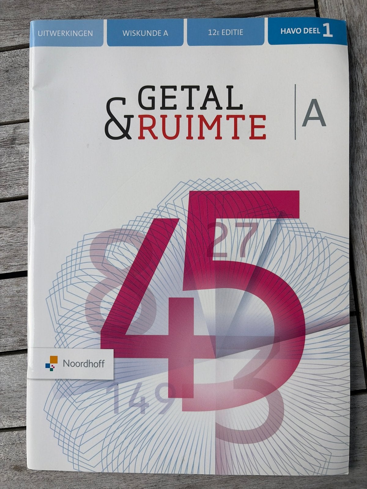 Getal & Ruimte A Uitwerkingen Wiskunde A HAVO Deel 1, Verzenden, Zo goed als nieuw, HAVO, Wiskunde A