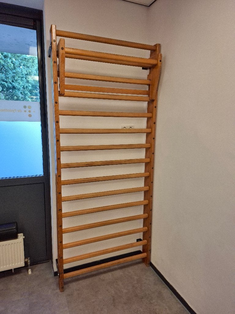 Houtennzweedse ladder met optrekstang, Ophalen, Oprekstang