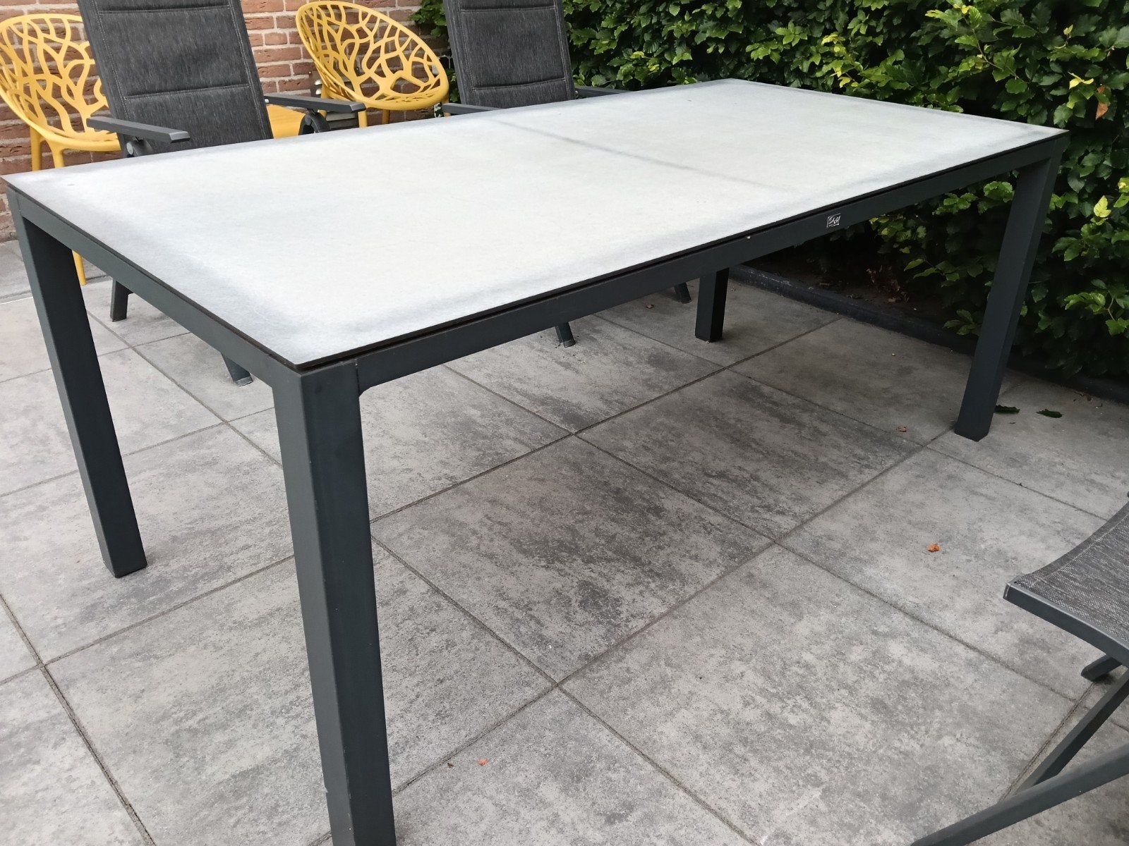 GRATIS AFHALEN! Tuintafel, Ophalen, Gebruikt, Rechthoekig, Aluminium