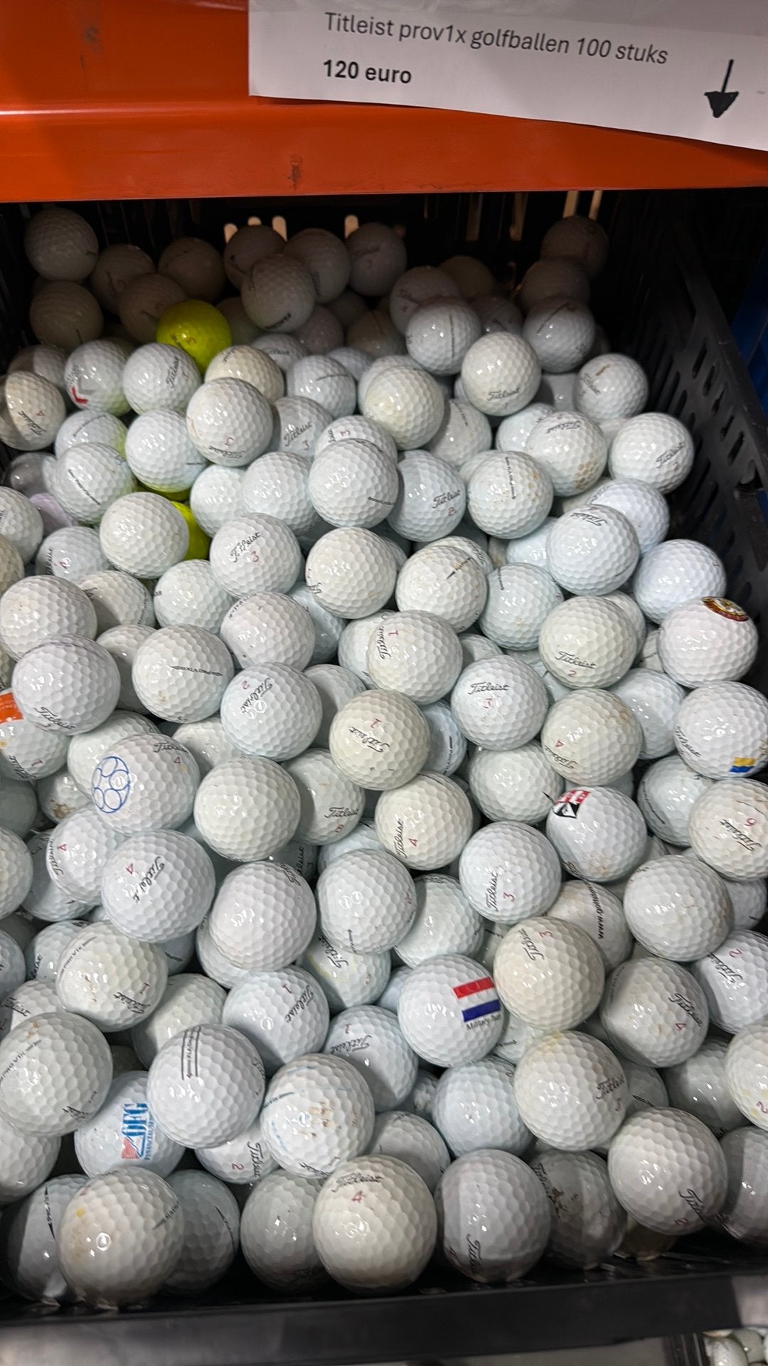 50 Pro v1x golfballen titleist, Ophalen of Verzenden, Zo goed als nieuw, Bal(len)