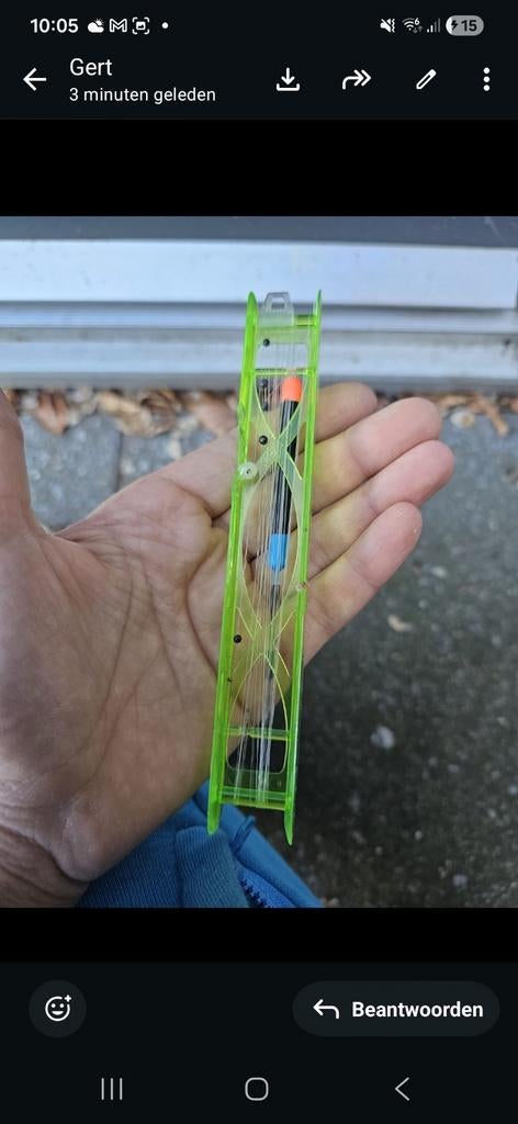 Visdobber met lijn en opwinder - Nieuw, Ophalen of Verzenden, Nieuw, Dobber of Lood