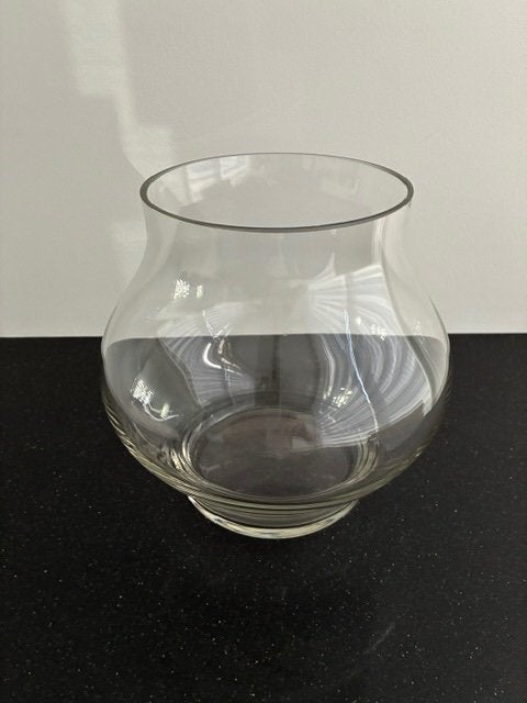 Glazen plantenpot., Tuin en Terras, Bloempotten, Ophalen, Overige materialen, Rond, Zo goed als nieuw