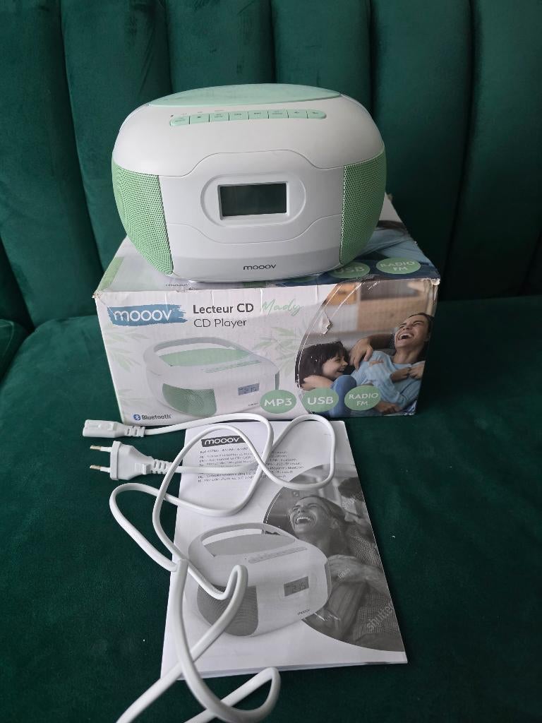 Mooov Mady CD-speler - Bluetooth, USB & FM Radio, Ophalen, Nieuw, Overige merken