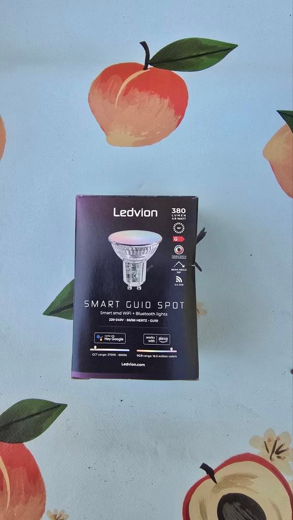Nieuwe Ledvion Smart GU10 Spot - WiFi & Bluetooth, Huis en Inrichting, Lampen | Losse lampen, Ophalen of Verzenden