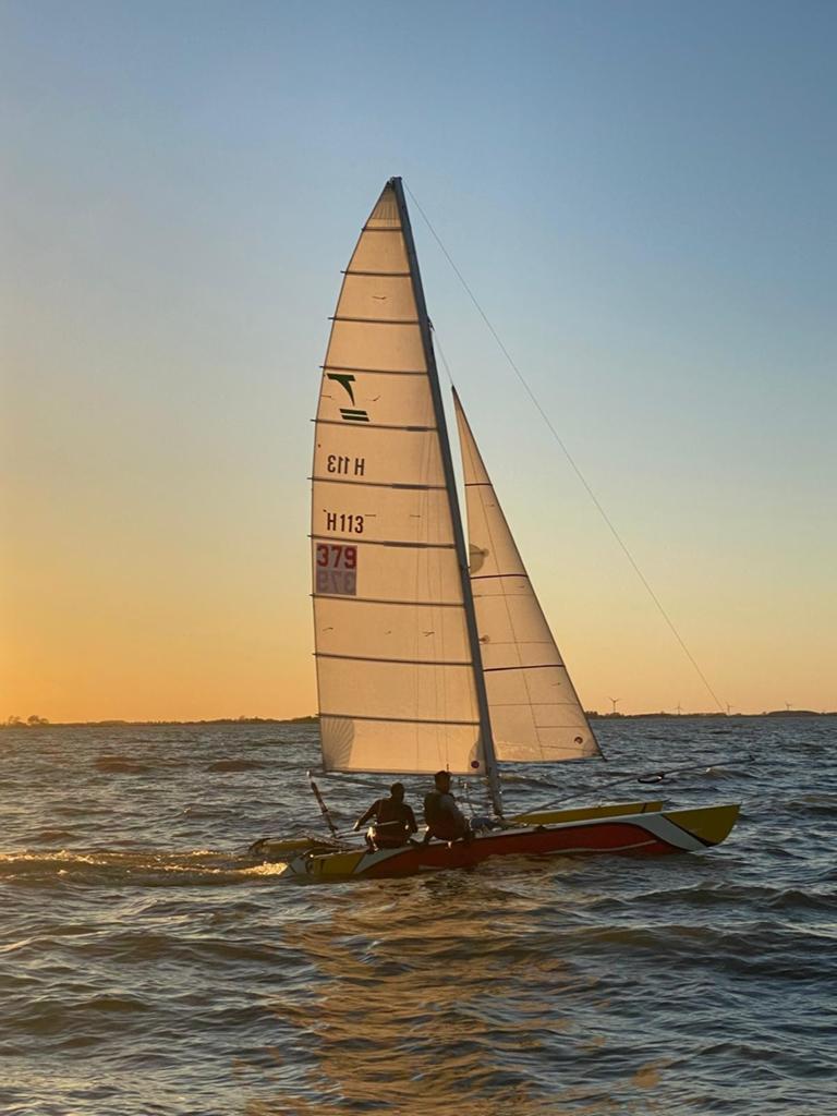 Tornado catamaran met trailer, Ophalen of Verzenden, Gebruikt, Overige typen, Minder dan 15 m²